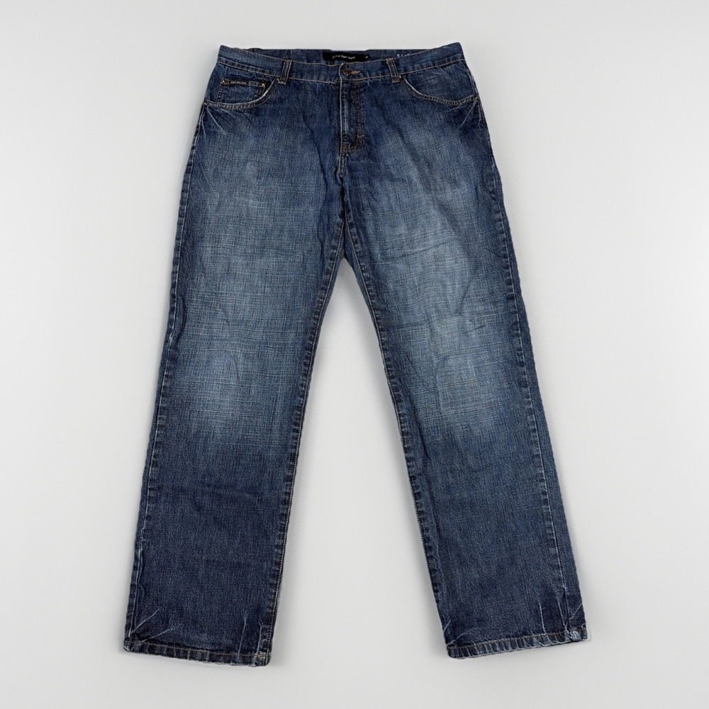 Calvin Klein Jeans Slim Fit Mens 36x32 Blue Medium Wash MP97A14 Denim